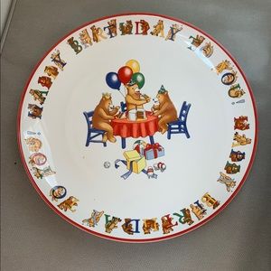 Tiffany birthday cake platter